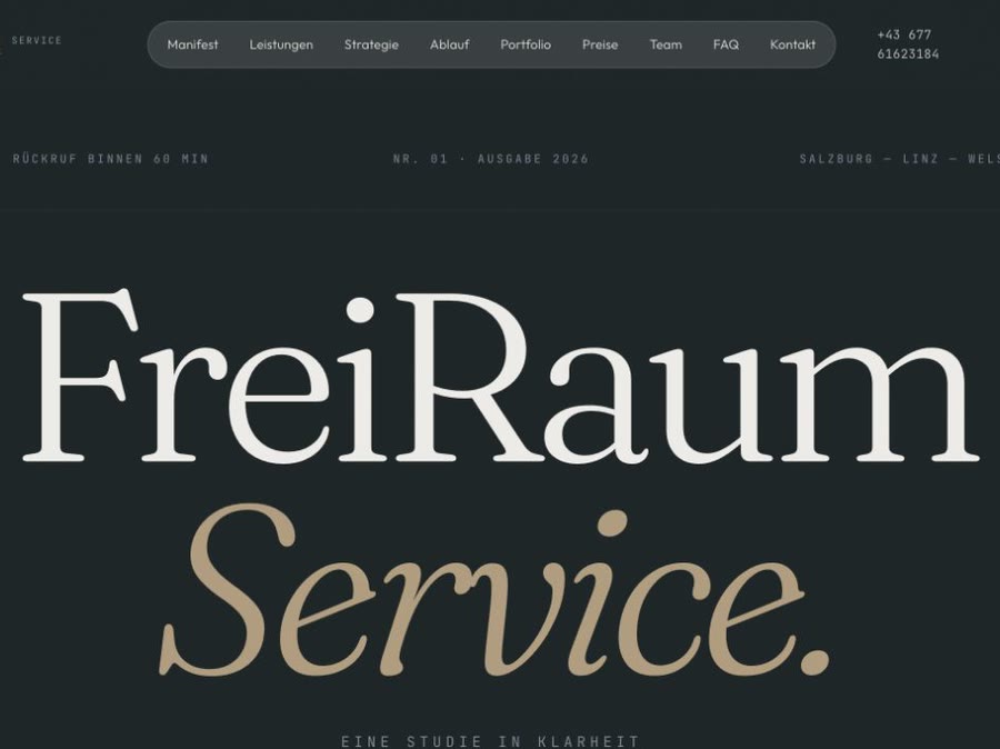 FreiRaum Service Website