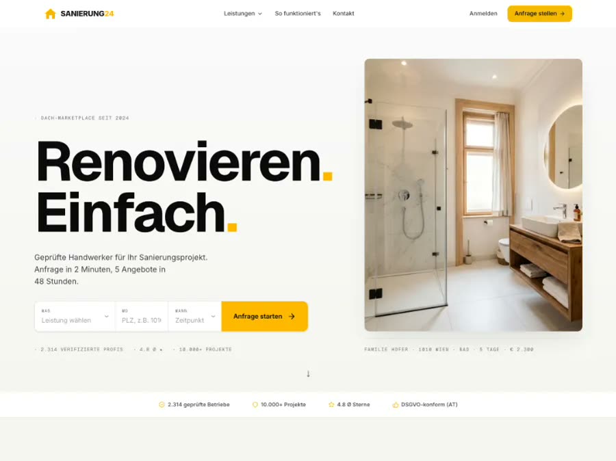 Sanierung24 Website